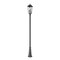 Z-Lite Gannon 3 Light Outdoor Post Mounted Fixture, 10in. W x 120.75in. H, Black 5008PHBR-519P-BK - alternate 3